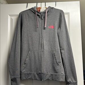 The North Face Heather Gray Full-Zip Hoodie